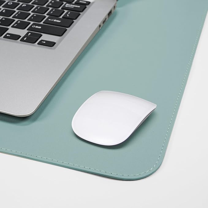 AFIING Dual-Sided Desk Pad, Natural Cork & PU Leather Large Mouse mats - Image 5