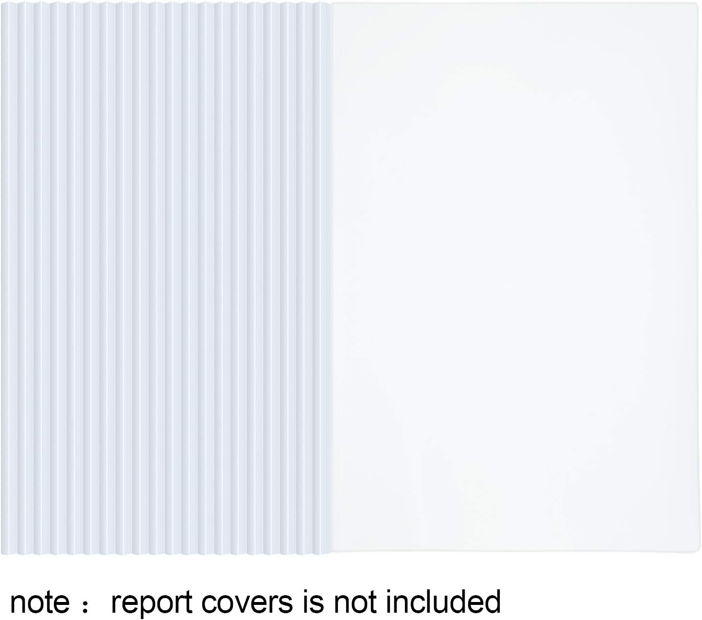 10 Pieces Binding Bars Slide Grip Binding Bars Report Cover A4 Spine Bars for School and Office, 12 Inch, 40 Sheet Capacity (White)