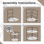 JANUSLiANG Small Corner Kitchen Organizer, Spice Rack, Bathroom Organizer - Image 6