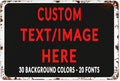 Custom Sign Personalized Custom Metal Sign, Customize by Custom