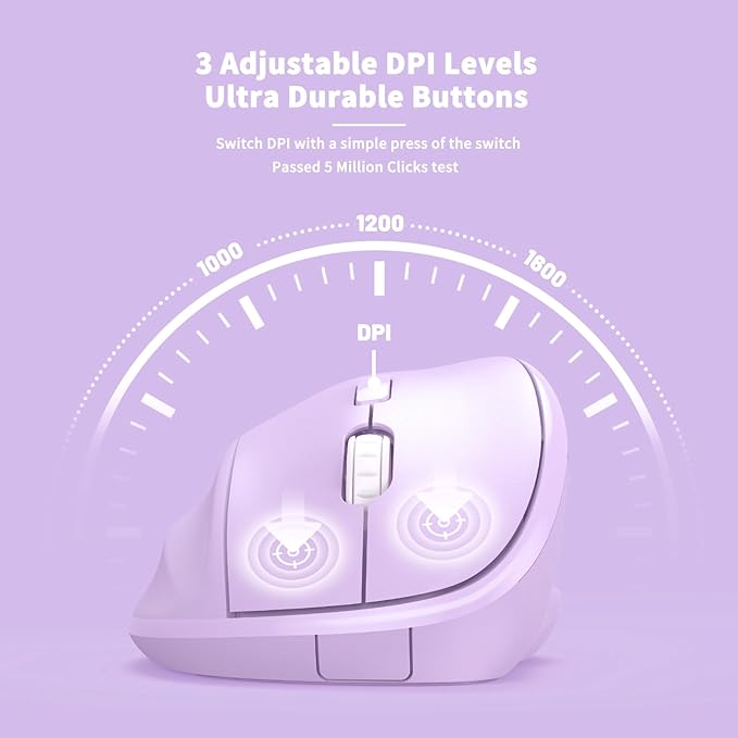 Ergonomic Wireless Mouse with USB Receiver - Image 6