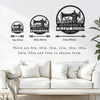 Custom Name Sewing Room Sign, Personalized Flowers Sewing Machine Metal Wall - Image 5