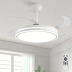 retractable ceiling fans with lights and remote, 42, main product view