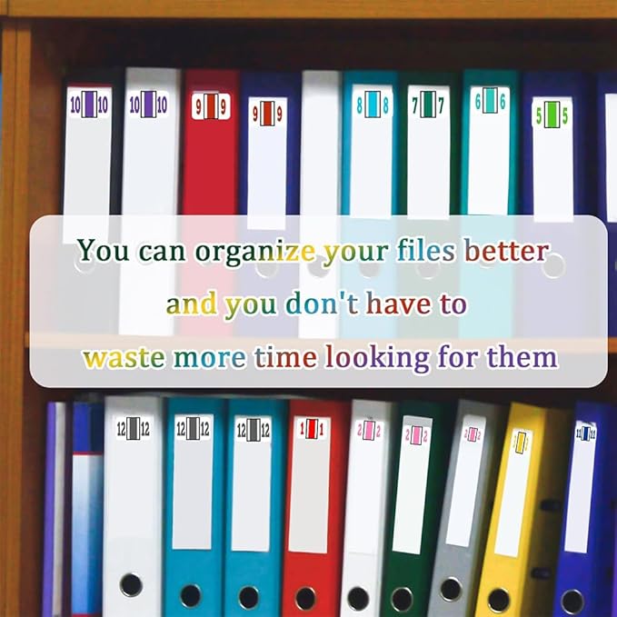 File Right Number Labels Roll – Color-Coded Numeric Filing Labels, 1-5/8" × - Image 3