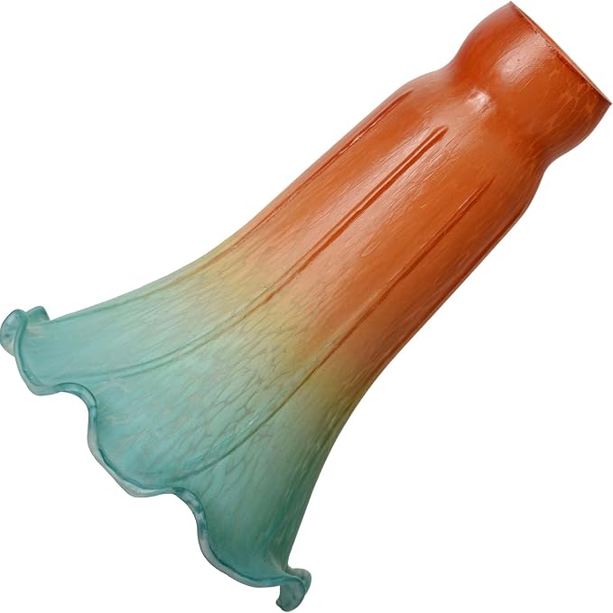 Bieye LS26 Lily Flower Blown Glass Lampshade by Bieye