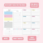 JAMIEKA 52Color Weekly Tearable Planners Pad - Image 5