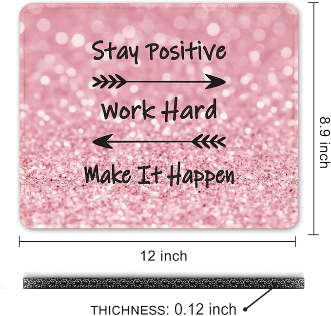 Auhoahsil Mouse Pad, 12 x 10 in Thick Rubber Premium-Textured Non-Slip Stitched - Image 7