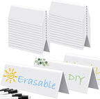 Fainne 60 Sets Dry Erase Name Tent Cards