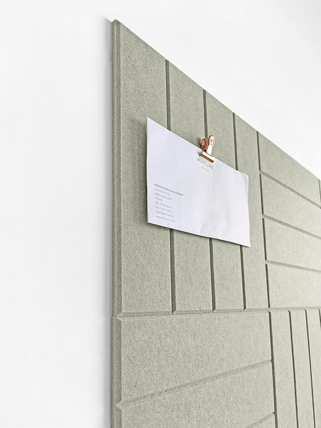 DECORITA Felt Bulletin Board Tiles | Modern Cork Board Alternative | Large Cork - Image 2