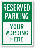 SmartSign 14 x 10 inch Custom “Reserved Parking” Metal Sign by SmartSign