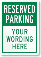 SmartSign 14 x 10 inch Custom “Reserved Parking” Metal Sign by SmartSign