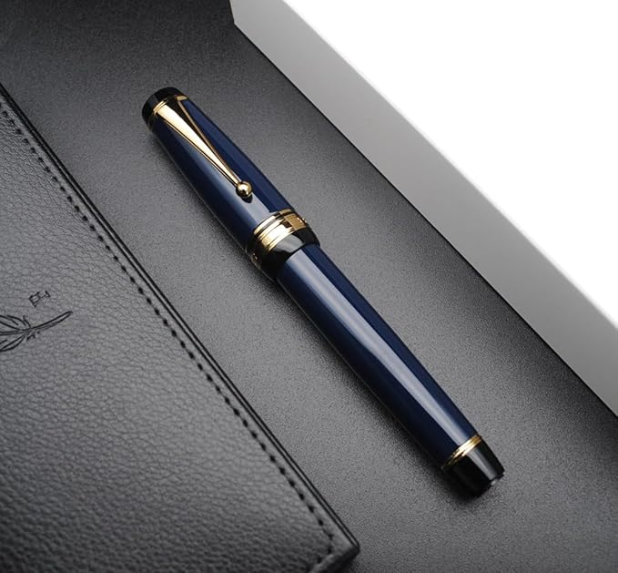xixixiaozhu Metal Big Fountain Pen Set Medium Nib 0.7mm, Includes Ink Refill - Image 8