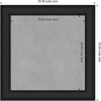 Amanti Art Black Framed Magnetic Board 25x25 Medium Vision Board - Image 2