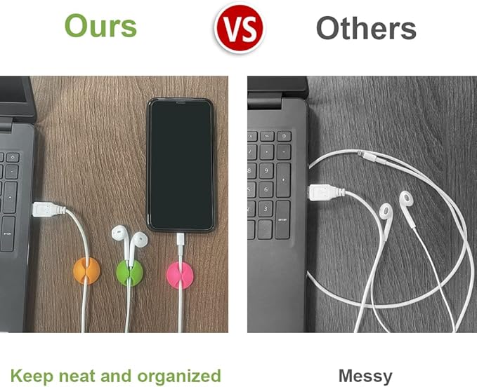 Shintop Cable Clips, Desk Cable Drop, Desk Wire Clips - Image 6