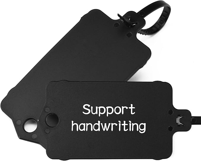 100pcs Blank Plastic Tags for Labeling Reusable Hanging Tags Ties Key Tag - Image 5