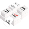 4"×6" Direct Thermal Shipping Label, Fanfold Thermal Label 4000 Packs Permanent by JointownInternational