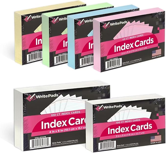 KAISA Colored Index Cards by KAISA