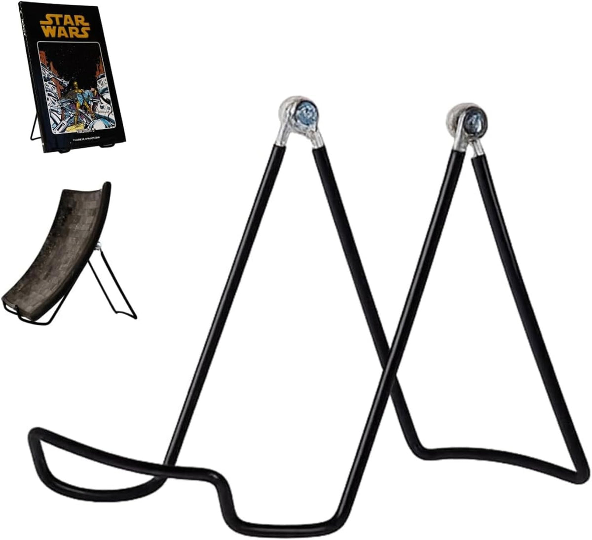 KINGDOM SOLUTIONS - 4.75" Black Metal Display Stand Made in USA - 12 Pack