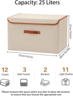 Tuza 4 Pack Large Fabric Storage Bins - Image 2