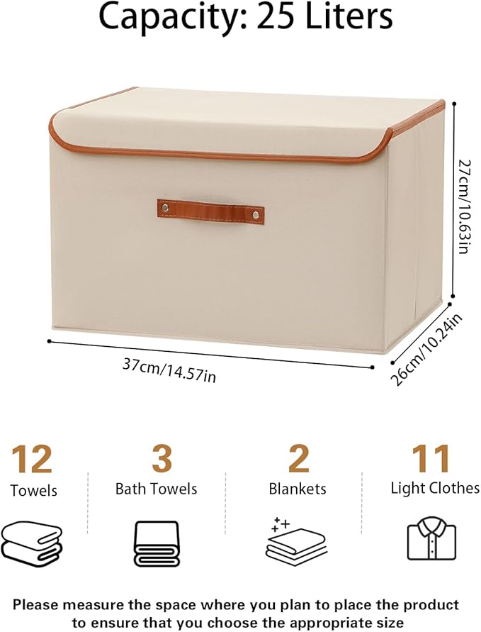 Tuza 4 Pack Large Fabric Storage Bins - Image 2