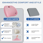 Skechers Lumbar Support Pillow for Office Chair, Memory Foam Lumbar Pillow - Image 5