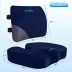 CloudBliss Seat Cushion, Office Chair Cushion, Car Seat Cushion, Lumbar Support - Image 2