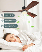 52 inch ceiling fans with lights and remote showing dimensions