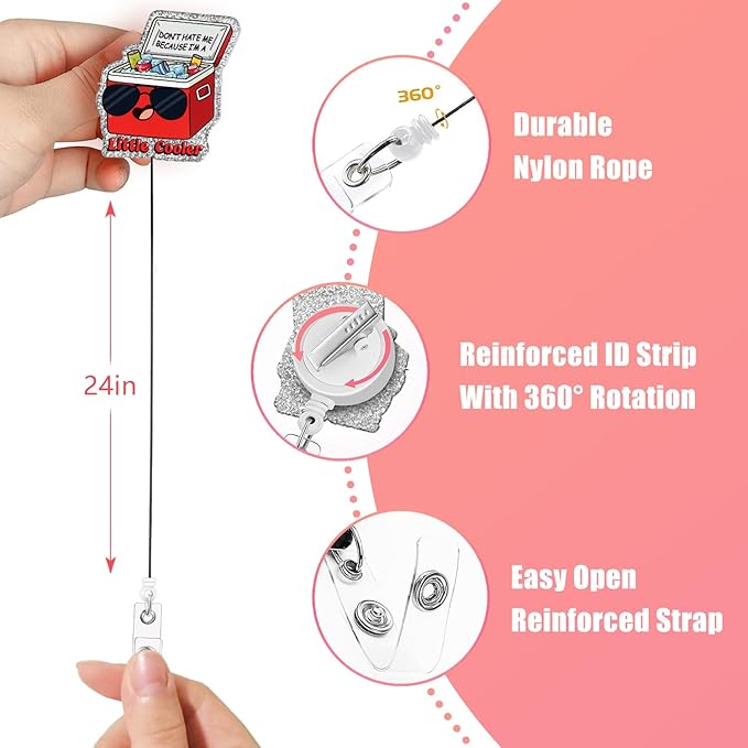 Aoryalps Retractable Badge Reel Holder Retractable - Image 5