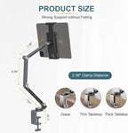 Houele Tablet Stand Holder, Adjustable Foldable Tablet Arm iPad Desk Mount - Image 4