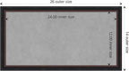 Amanti Art Black Framed Magnetic Board 14x26 Small Vision Board - Image 4