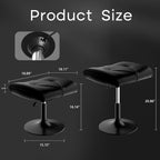 vecelo office foot rest under desk ottoman, height shown in use
