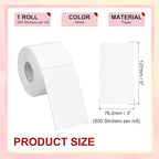 PATIKIL 3 x 5 Inch Rectangle Inventory Color Coding Labels 1 Roll, Square - Image 2