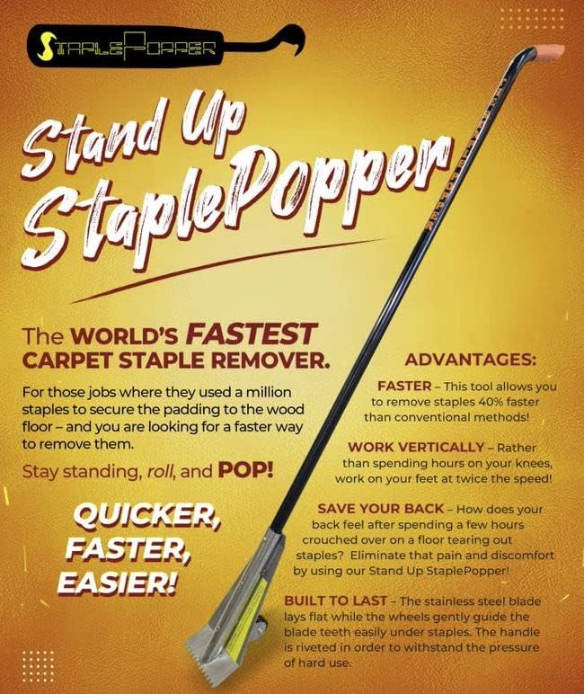 The Staple Popper – Stand Up Carpet Staple Remover Tool | Heavy Duty Staple - Image 6
