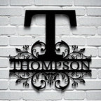 Custom Metal Signs | Personalized Monogram Name Sign | Outdoor Wall Art - Image 7