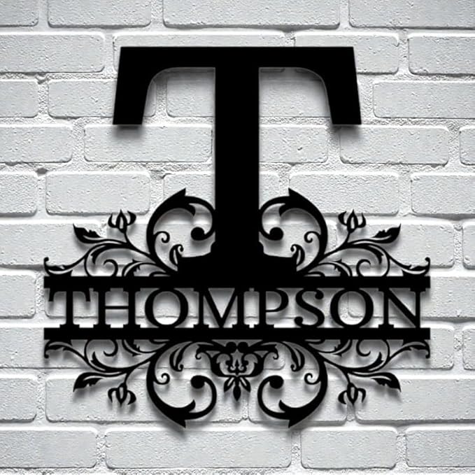 Custom Metal Signs | Personalized Monogram Name Sign | Outdoor Wall Art - Image 7