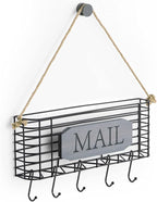 SRIWATANA Mail Key Holder for Wall, Rustic Mail Organizer Wall Mount - Image 7