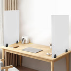 2pcs Acrylic Free Standing Screen, Frosted Clear Acrylic Divider, Dividers by EurHomePlus