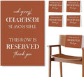 ChissNook Reserved Seating Chair Signs, This Row Is Reserved Pew Cloths Seating by Unknown