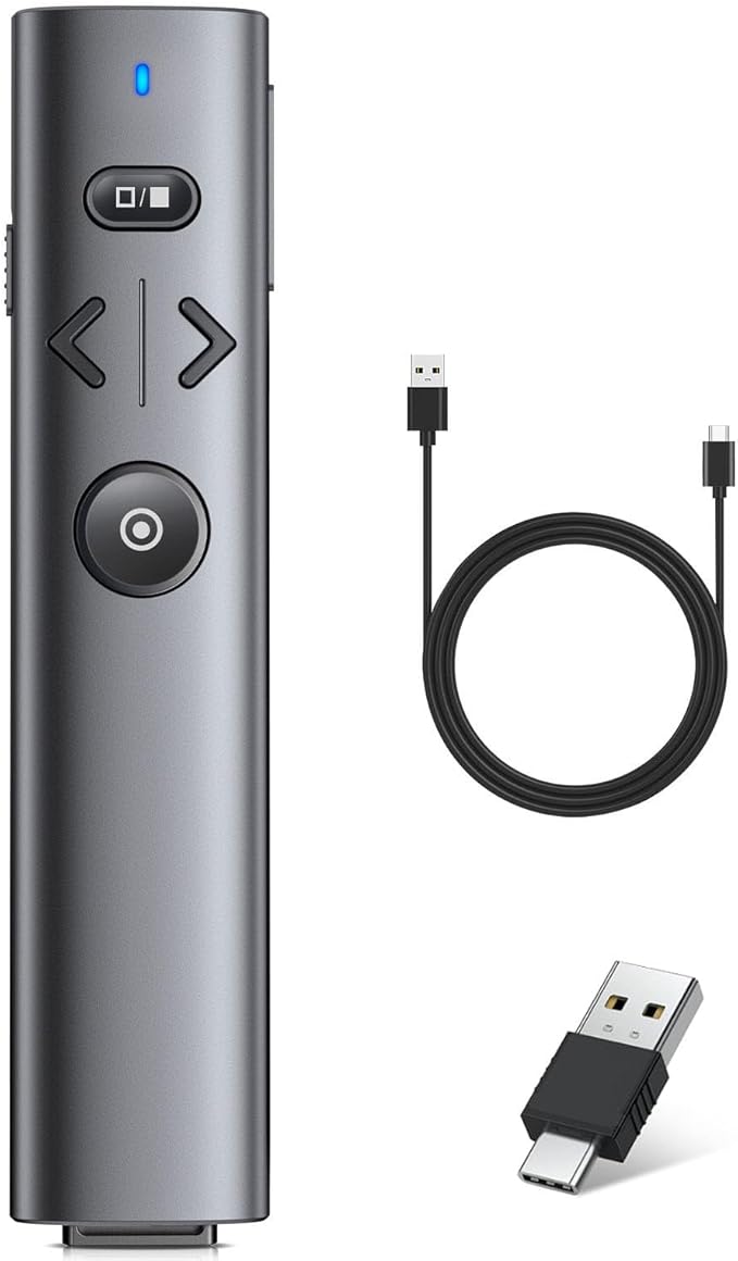 2 in 1 USB Type C Presentation Clicker by MystNova