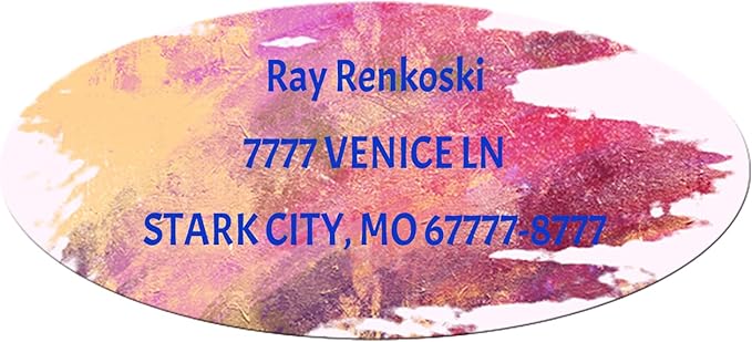 Made in USA Custom Return Address Stickers Labels Customized Mailing Label by HOOKAH+SUN