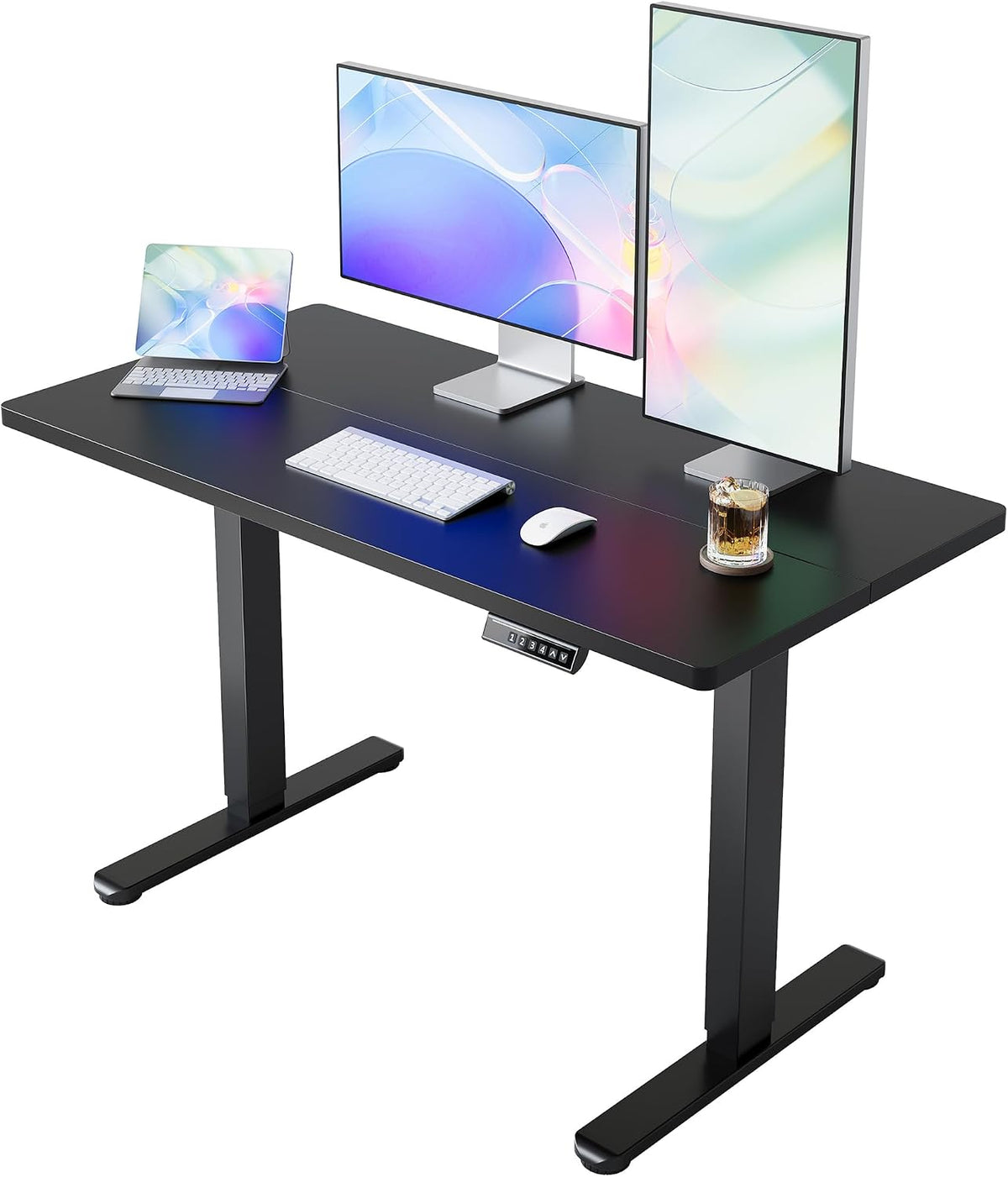 HUANUO Electric Standing Desk, 40 x 24 Inch Height Adjustable Computer Desk