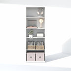 Furinno GEHRY DVD Shelf, 5-Tier CD Rack, Media Shelf - Image 4