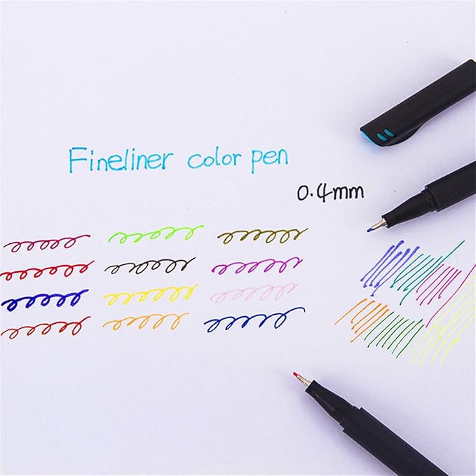 Yansanido 100 Pcs 100 Colors Fine Point Line Drawing Pens, 0.4mm of Pen Point - Image 4