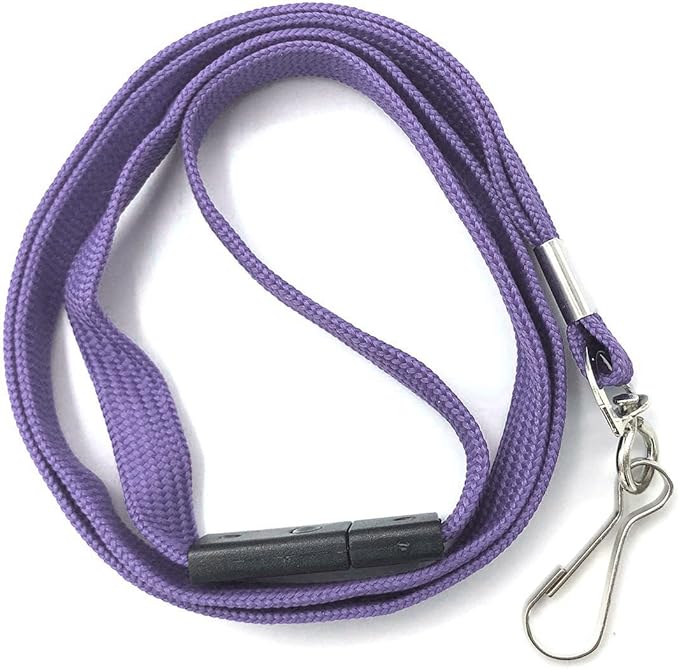 Lanyard Light Purple Lanyards Neck Flat Premium Breakaway Badge Lanyard - Image 3