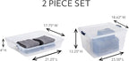 Rubbermaid Cleverstore 74 Qt Clear Storage Bins - Image 2