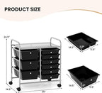 GOFLAME 9-Drawer Rolling Storage Cart, Mobile Utility Cart - Image 3