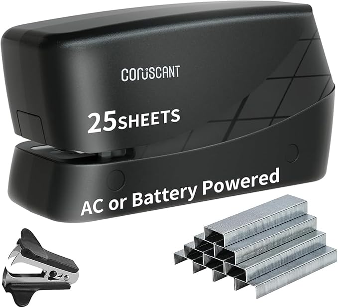 Coruscant Electric Stapler, Heavy Duty Desktop Stapler, Includes 2000 Staples by coruscant