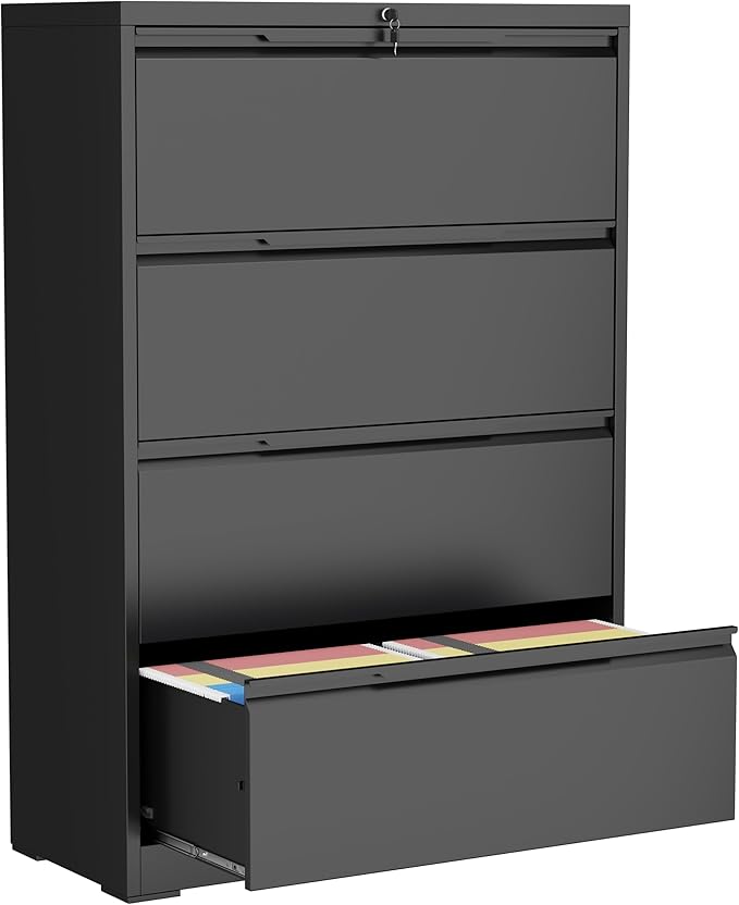 LONGLINK 4 Drawer Lateral File Cabinets by MetalStorageCabinet