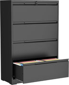 LONGLINK 4 Drawer Lateral File Cabinets by MetalStorageCabinet