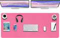 Boutilon Leather Desk Pad Protector, Non-Slip Mouse Pad, Laptop Desk Pad
